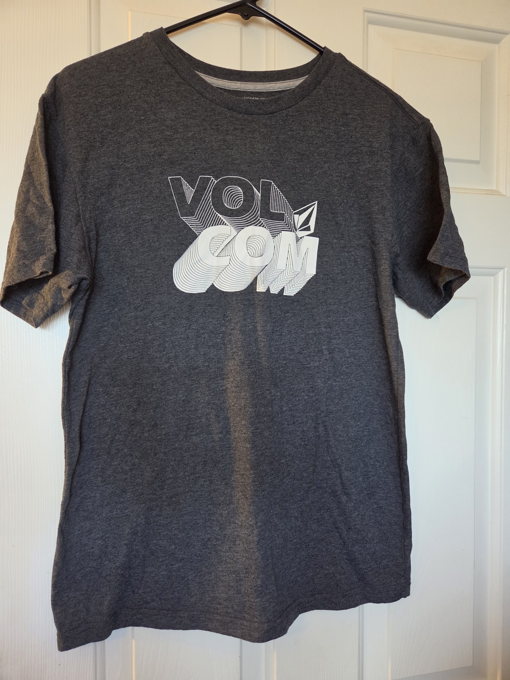 Volcom Charcoal Gray Logo Graphic Tee